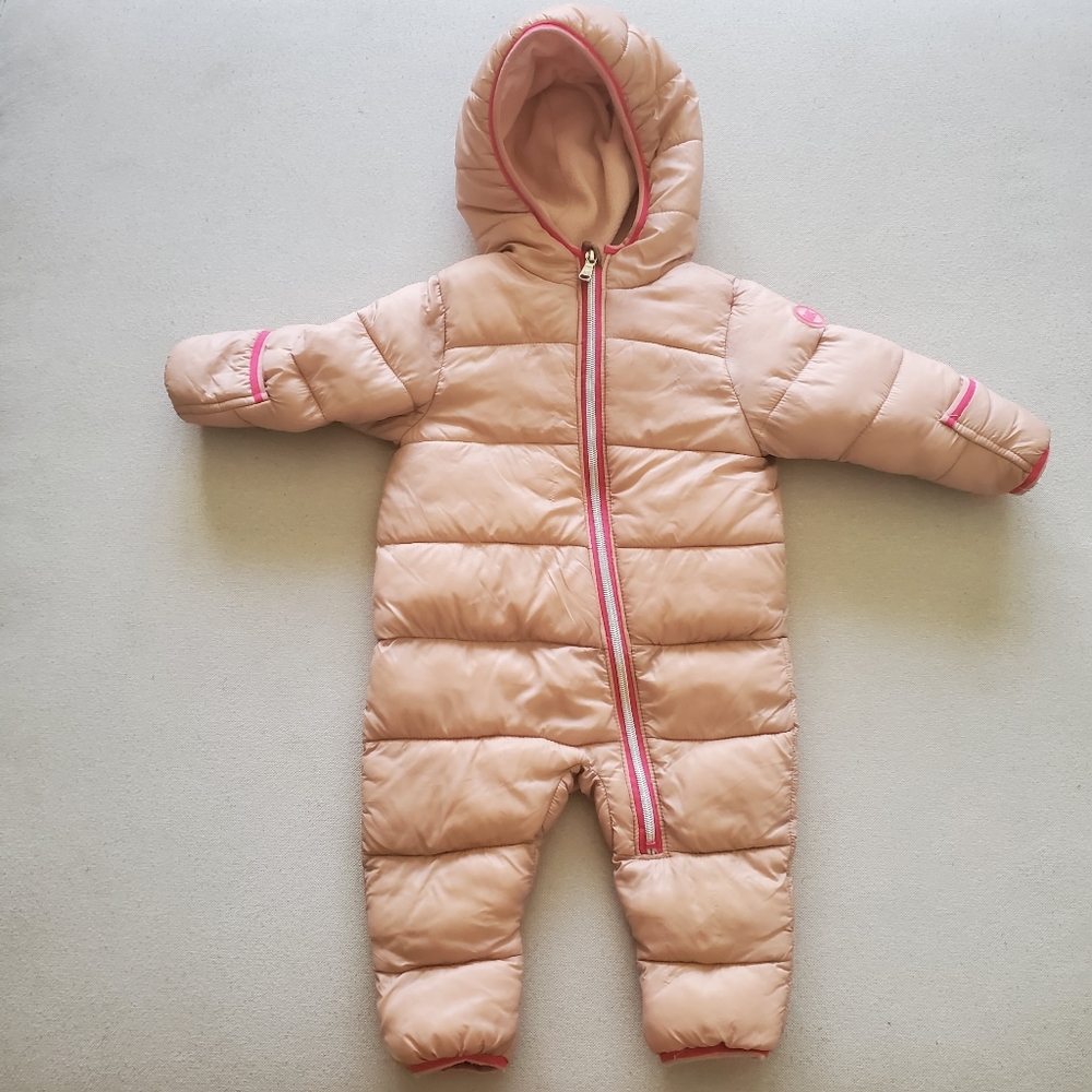 Baby Girls Hooded Snowsuit never worn